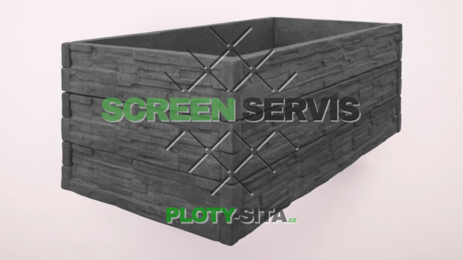 58566-bb - zvyseny zahon stipany kamen grafit